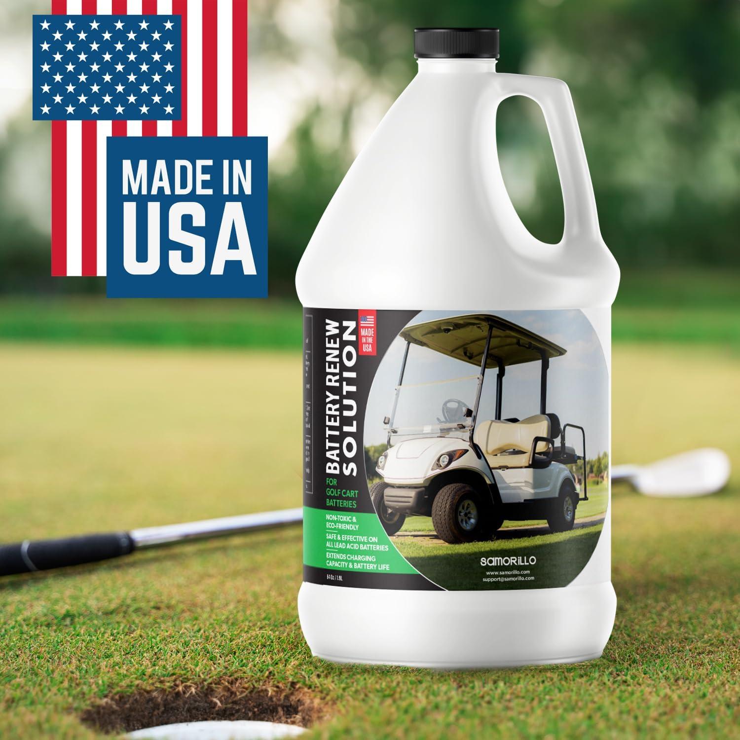 Solución Renovadora de Baterías Samorillo 1.89 L para Carritos de Golf