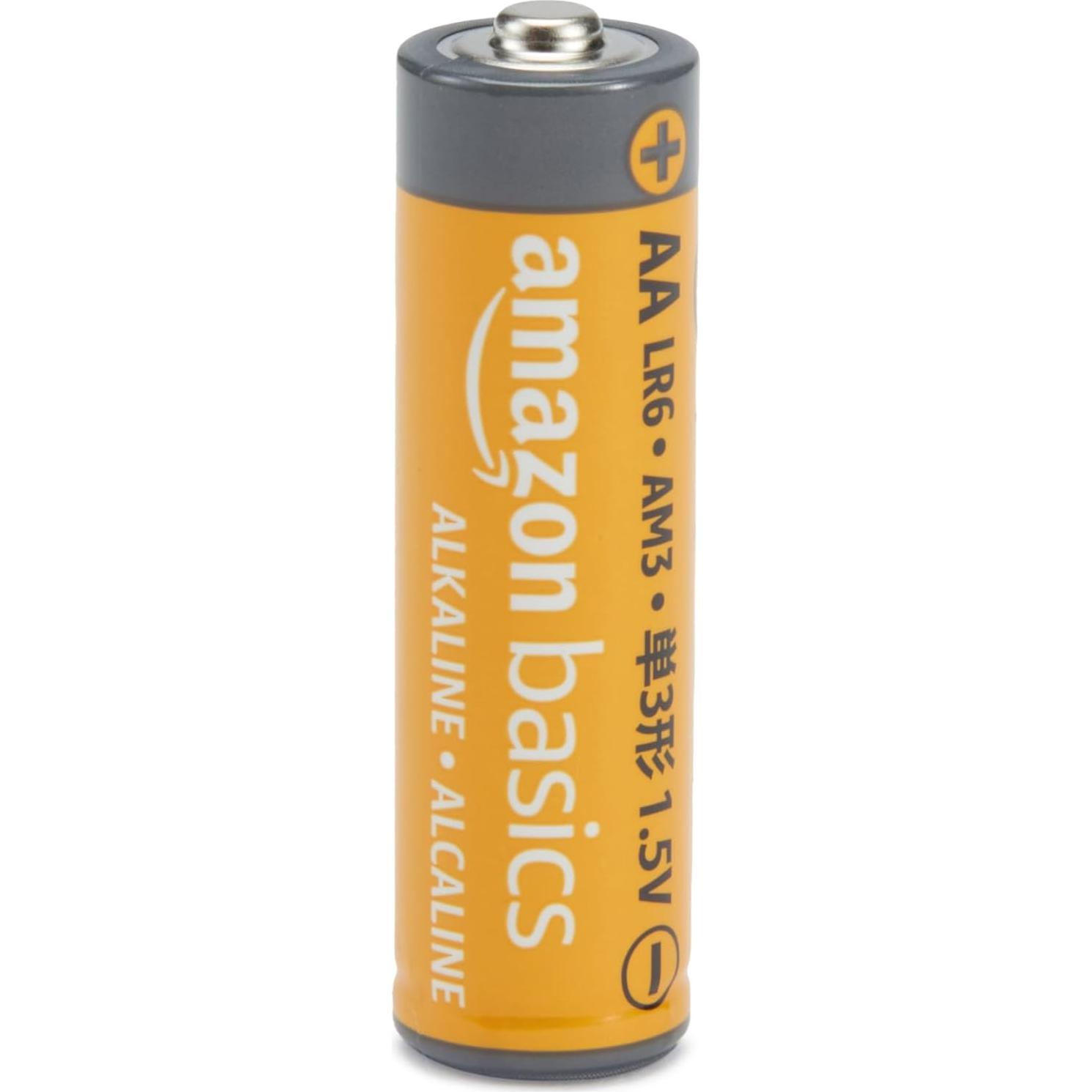 Pilas Alcalinas AA Amazon Basics 20 Unidades 1.5V Alto Rendimiento