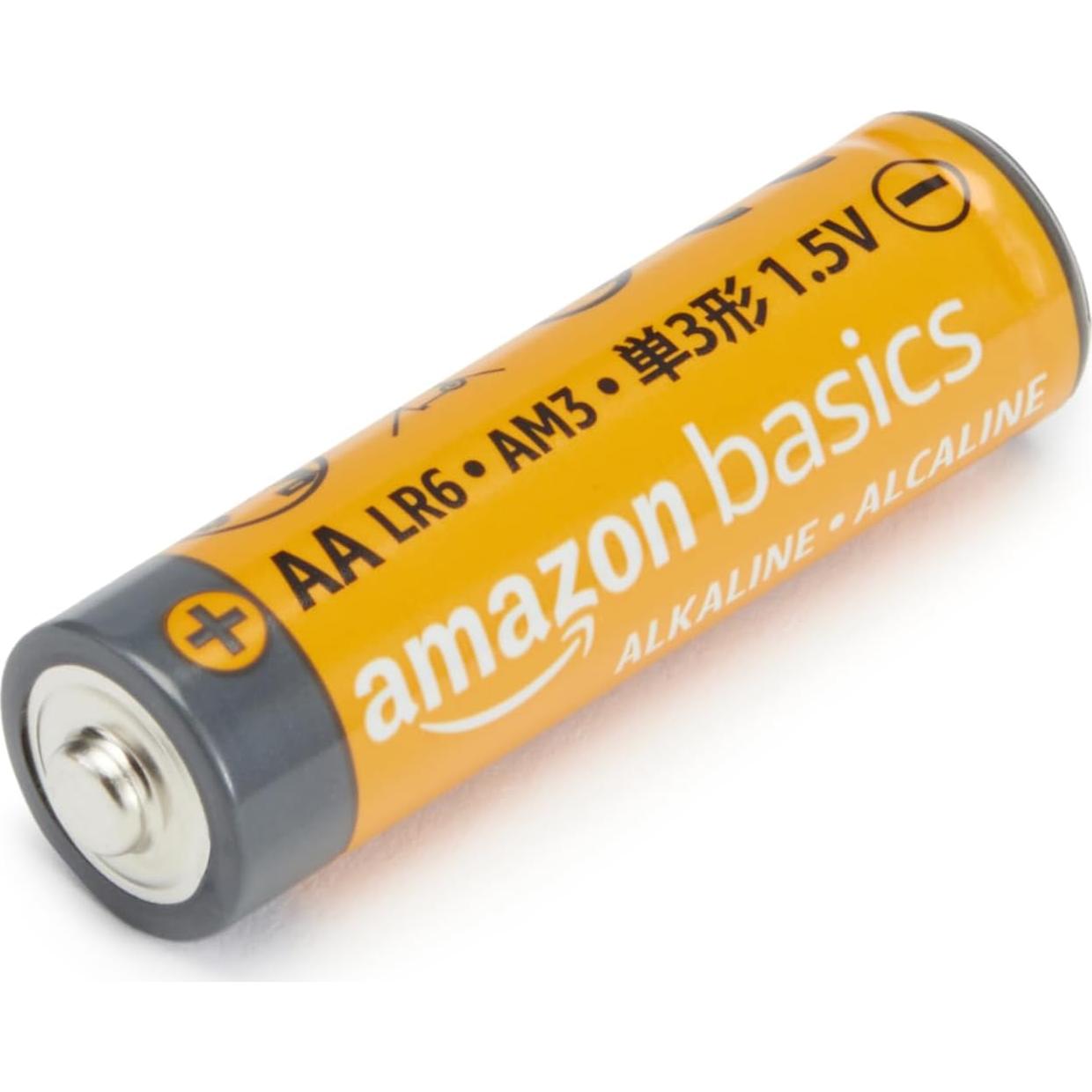 Pilas Alcalinas AA Amazon Basics 20 Unidades 1.5V Alto Rendimiento