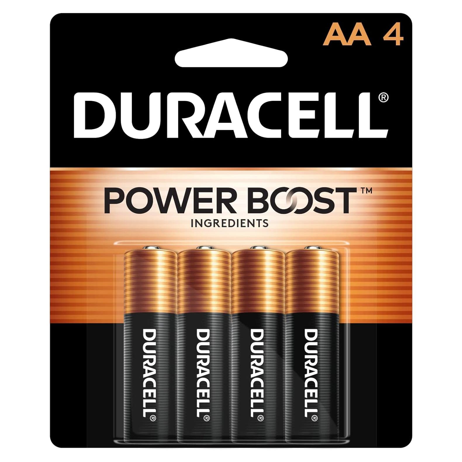 Baterías Duracell Coppertop AA Power Boost - Paquete de 4