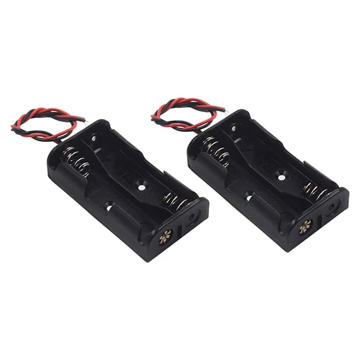 Soporte de Batería AA 2 Pcs WAYLLSHINE con Cables