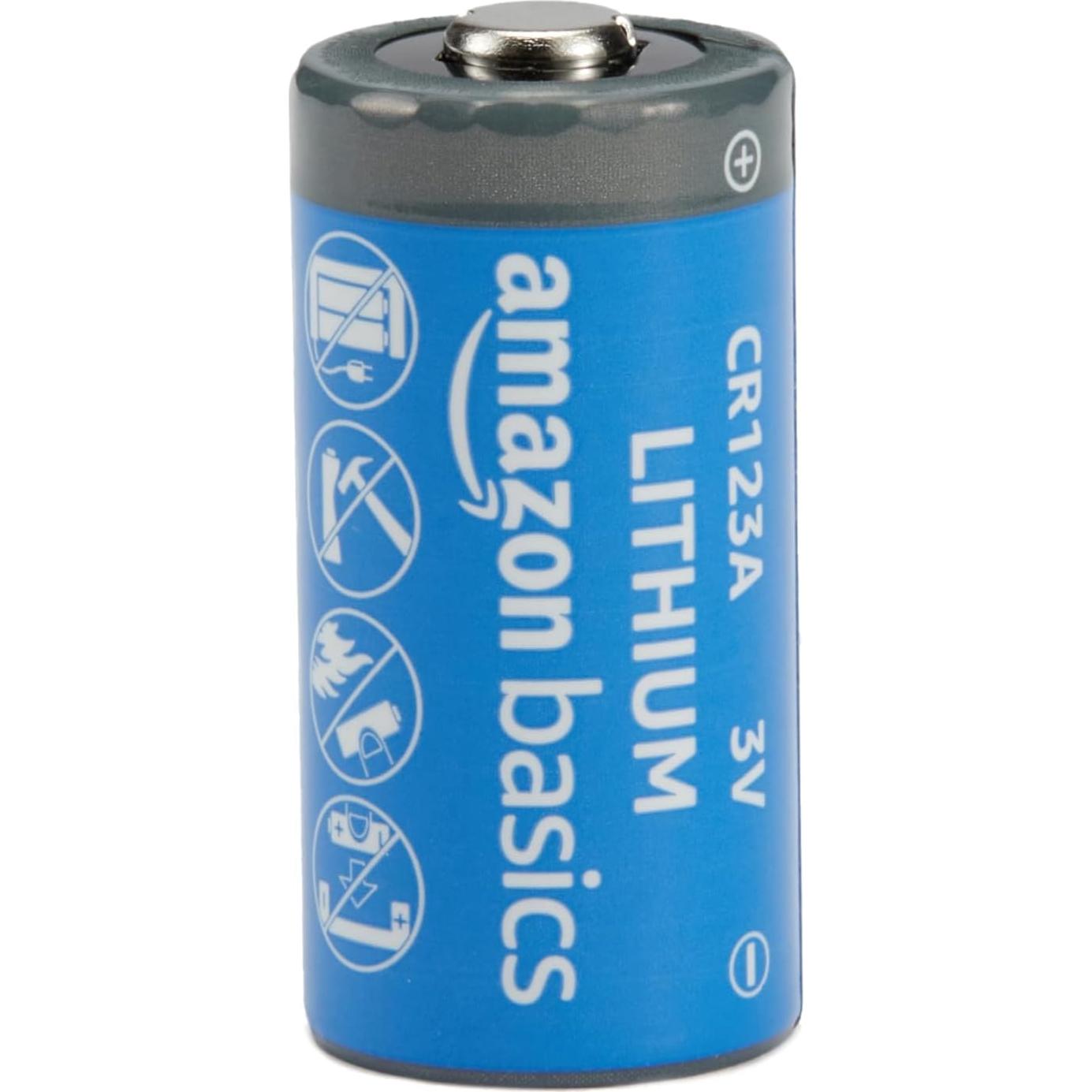 Paquete de 24 Baterías de Litio CR123A Amazon Basics 3V