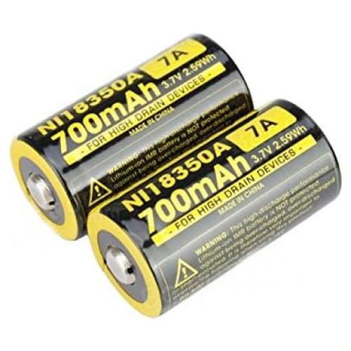 Batería Recargable Nitecore IMR 18350 NI18350A 700mAh 3.7V