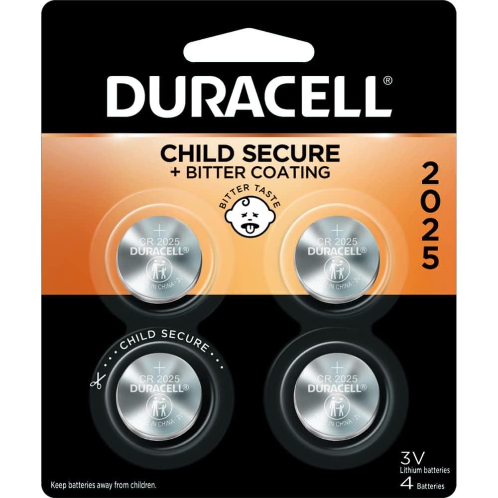 Batería de botón de litio Duracell 2025 - 4 unidades