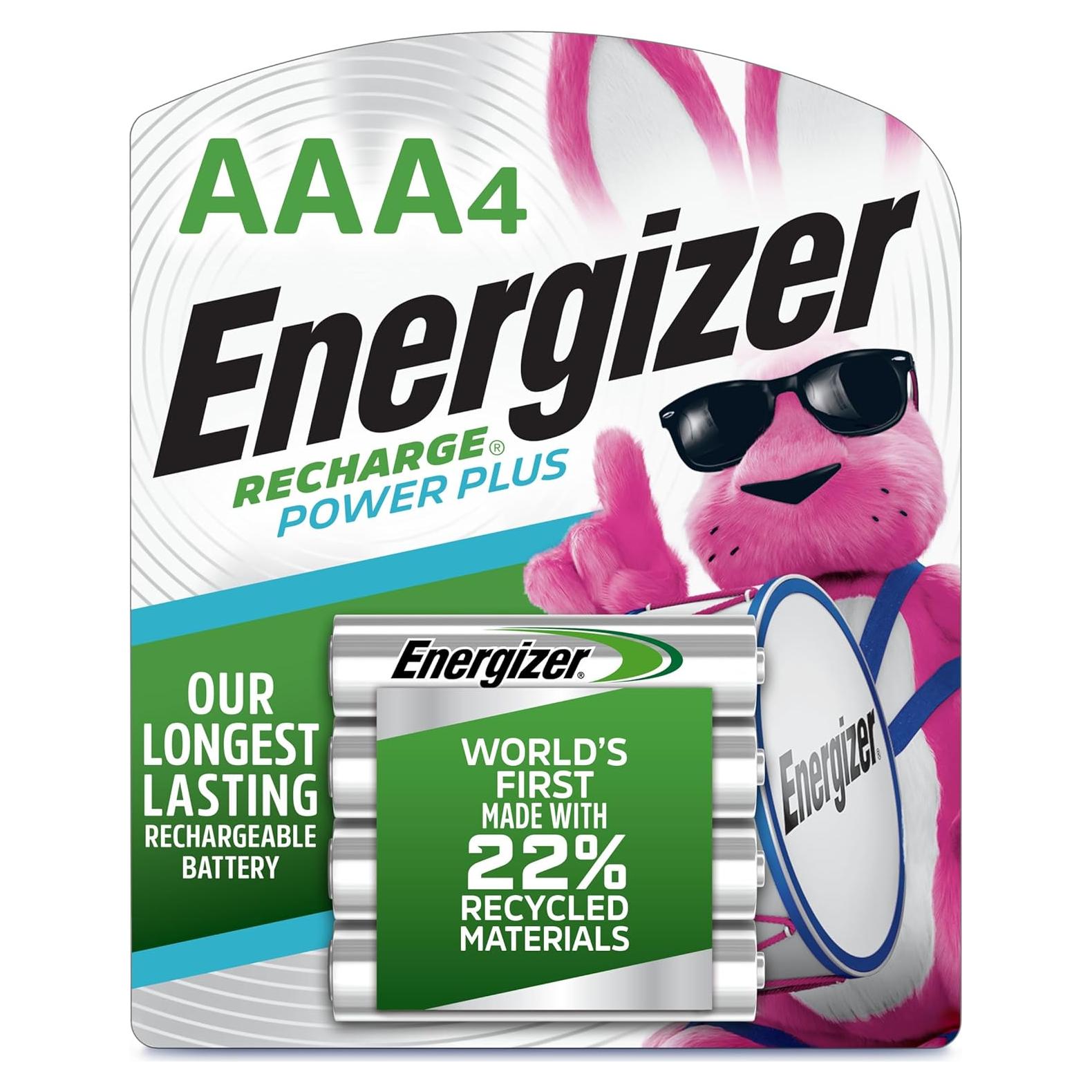 Baterías Recargables AAA Energizer Power Plus 800mAh - Paquete de 4