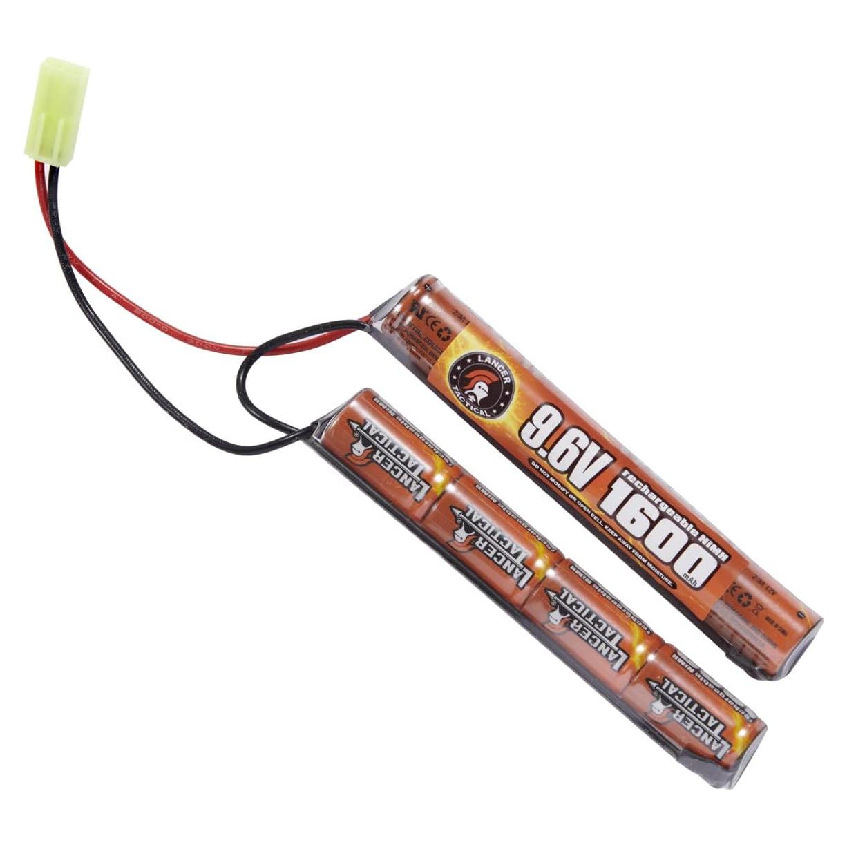 Batería recargable Lancer Tactical 9.6V 1600mAh NiMH AEG