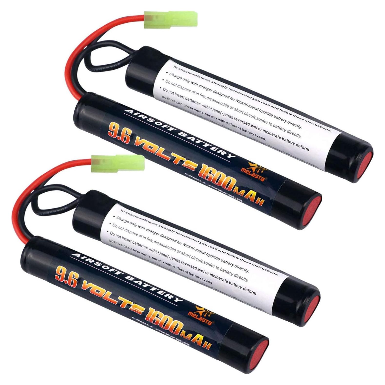 Batería Nunchuck NiMH 9.6V 1600mAh Melasta - 2 Pack
