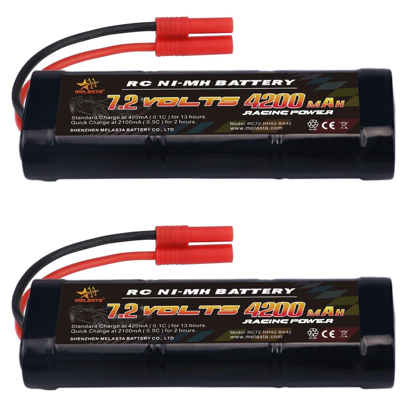 Batería NiMH 7.2V 4200mAh Melasta 2 Pack para RC Redcat