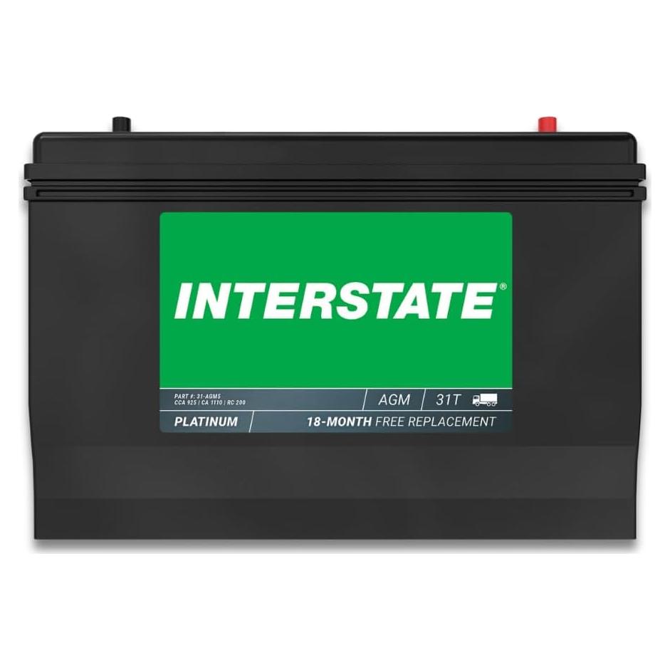 Batería de Ciclo Profundo AGM 12V 100Ah Interstate 31-AGM5