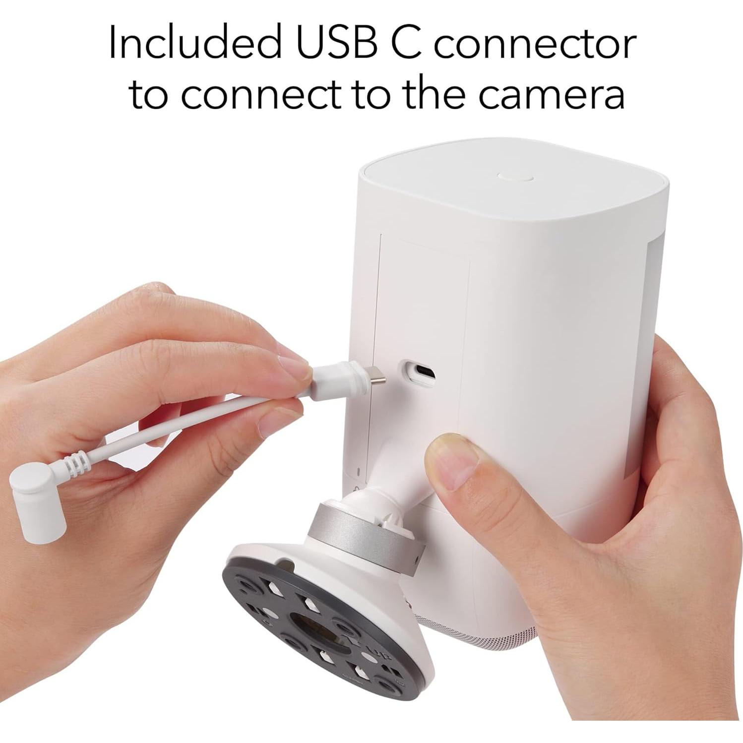 Panel Solar Wasserstein 2 Pack Blanco para Cámaras Ring