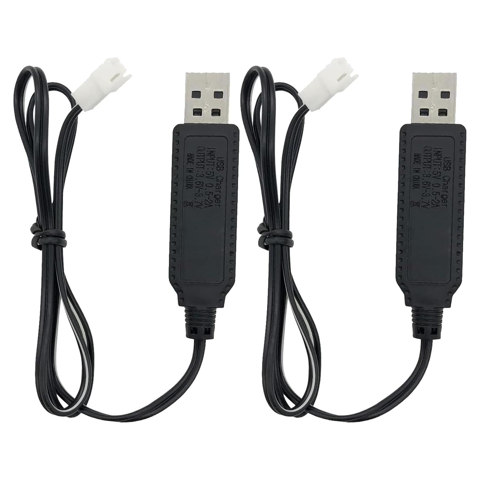 Cable de Carga USB para Coches RC AZJCKEW 2FT 3.7V LED