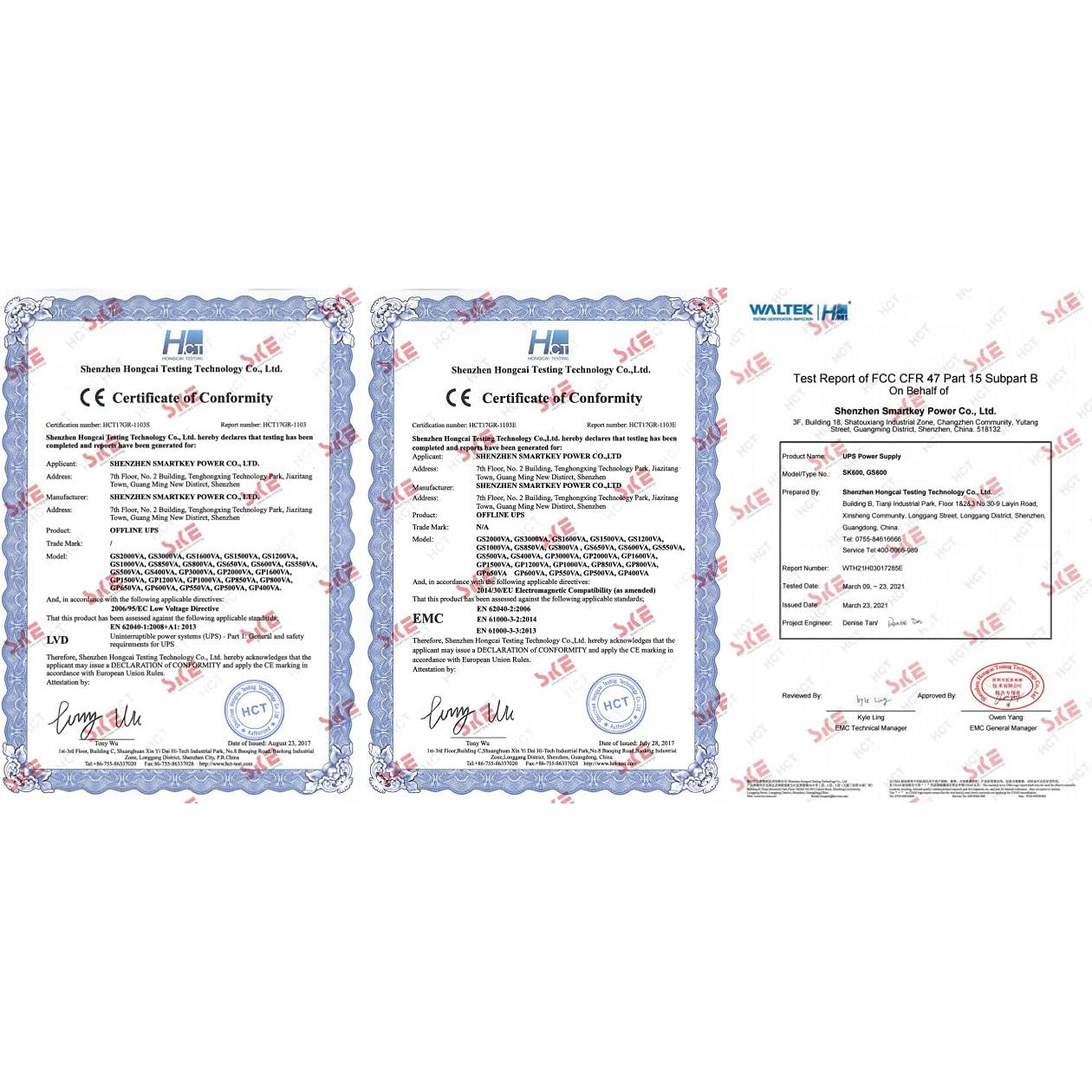 UPS 600VA SKE SK600 con Batería Leoch y LCD Inteligente