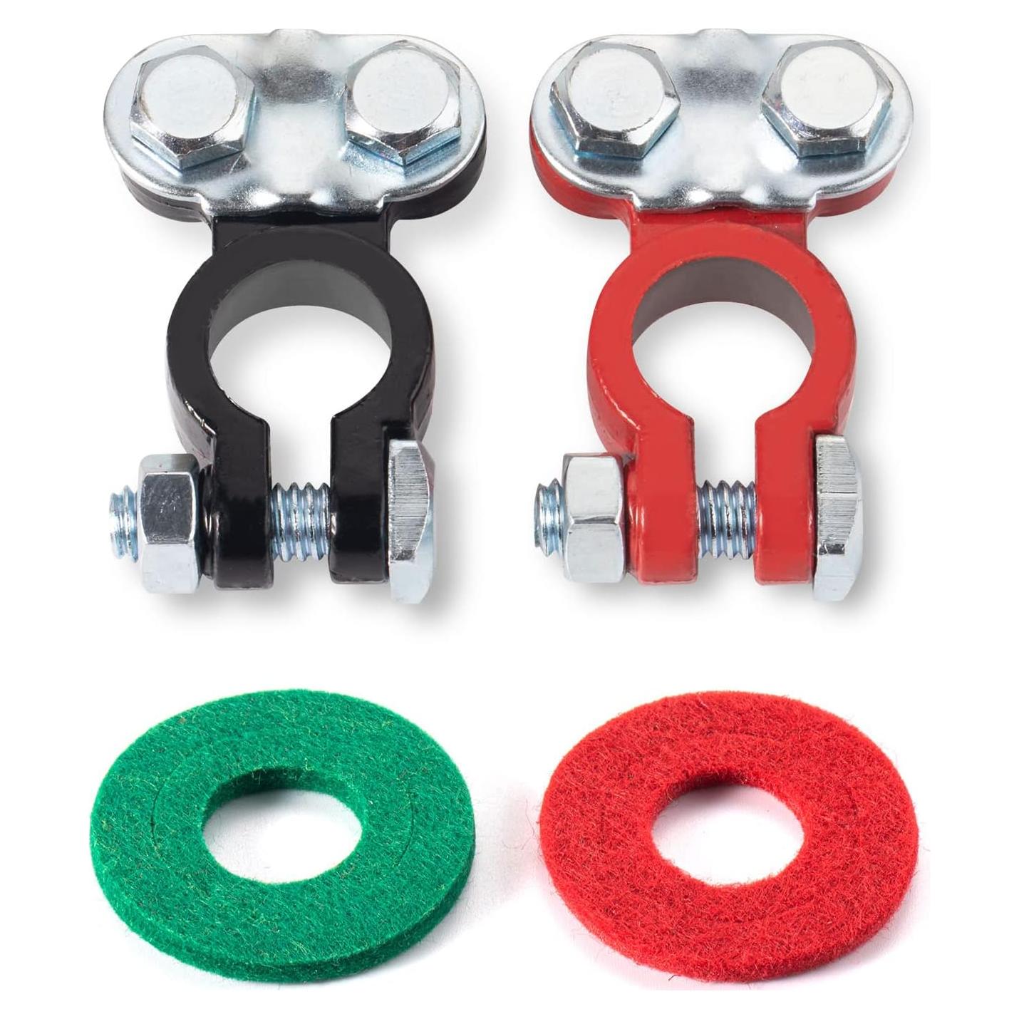 Juego de terminales de batería CZC AUTO 12V con arandelas