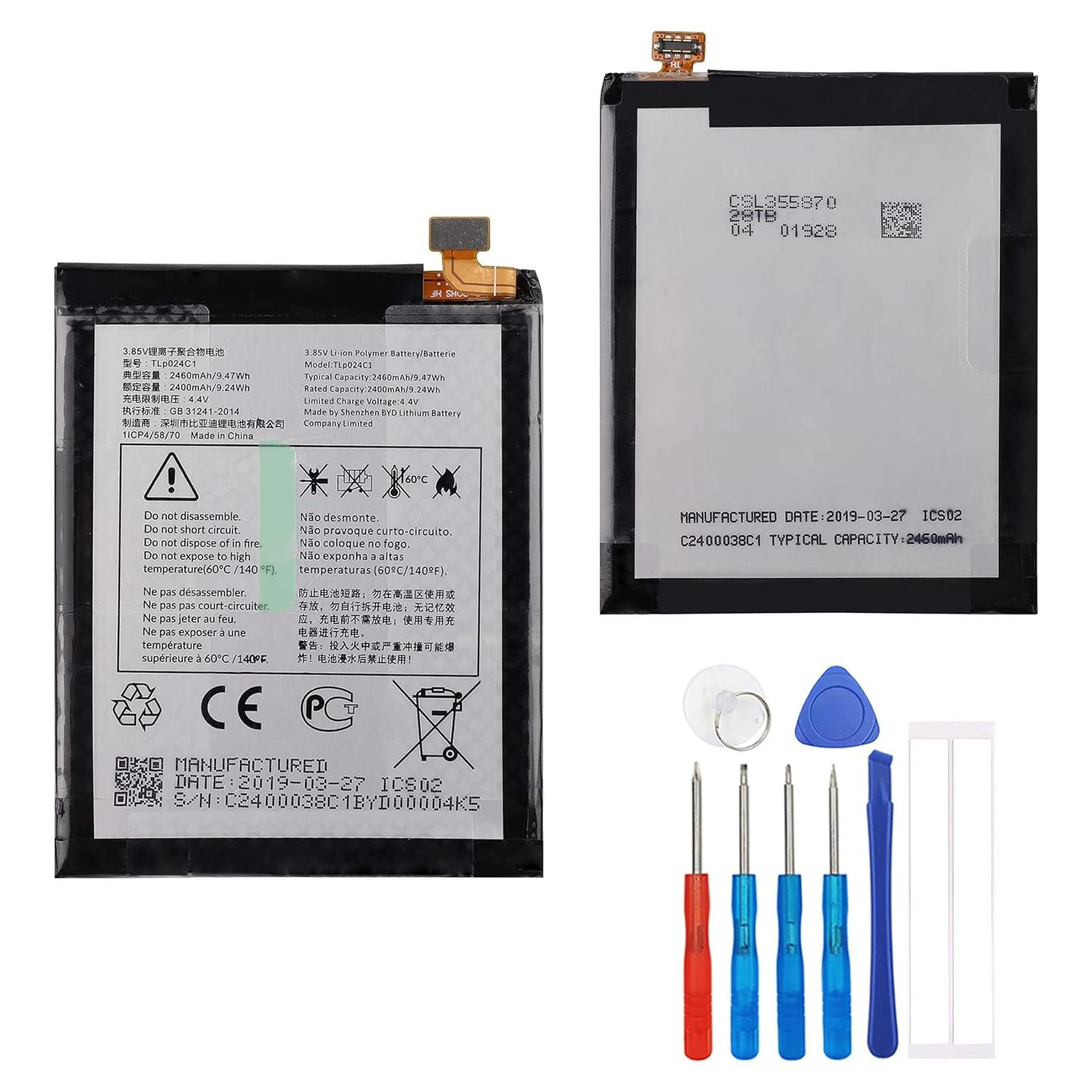 Batería de Reemplazo TLP024CC Alcatel 2400mAh con Herramientas