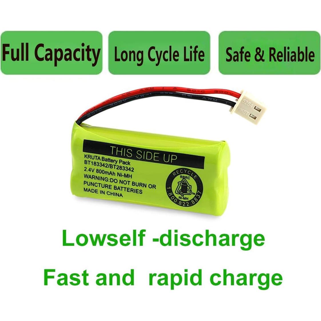 Batería Kruta BT183342 Compatible con Teléfonos AT&T y VTech