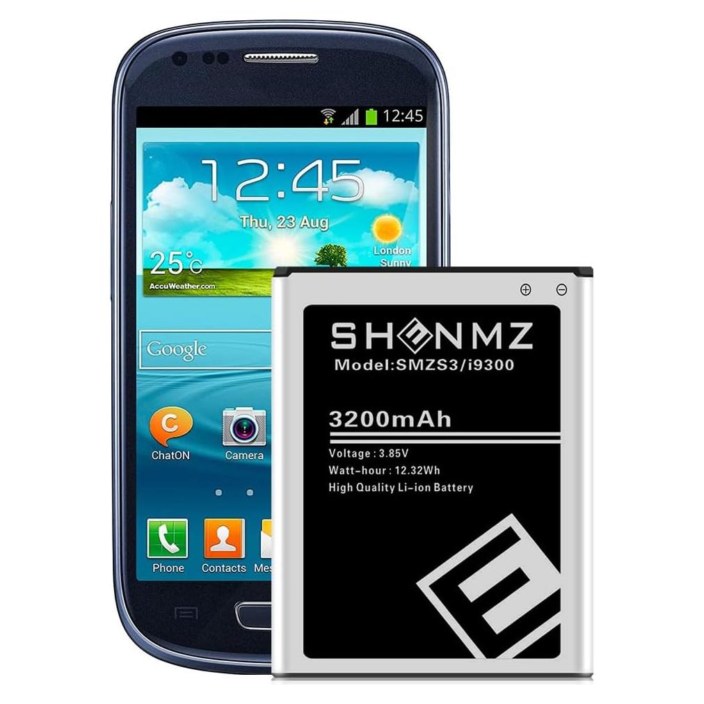 Batería de Reemplazo SHENMZ 3200mAh para Samsung Galaxy S3