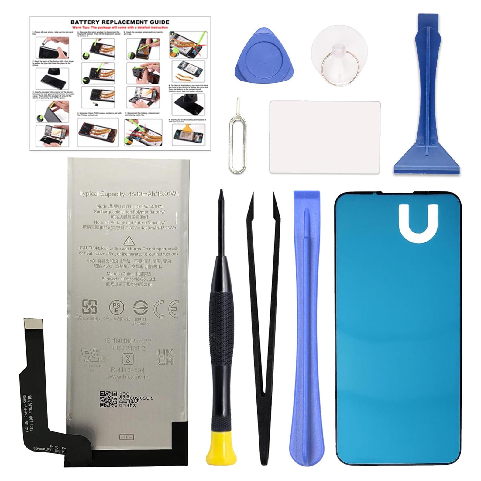 Batería de Reemplazo FUSION VERDE para Google Pixel 5A 5G