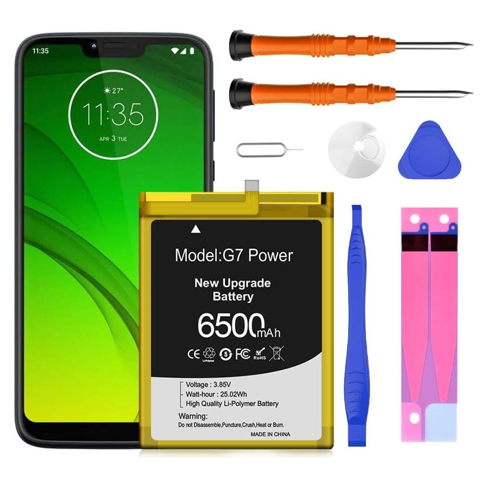Batería de Reemplazo JK50 6500mAh para Moto G7 Power
