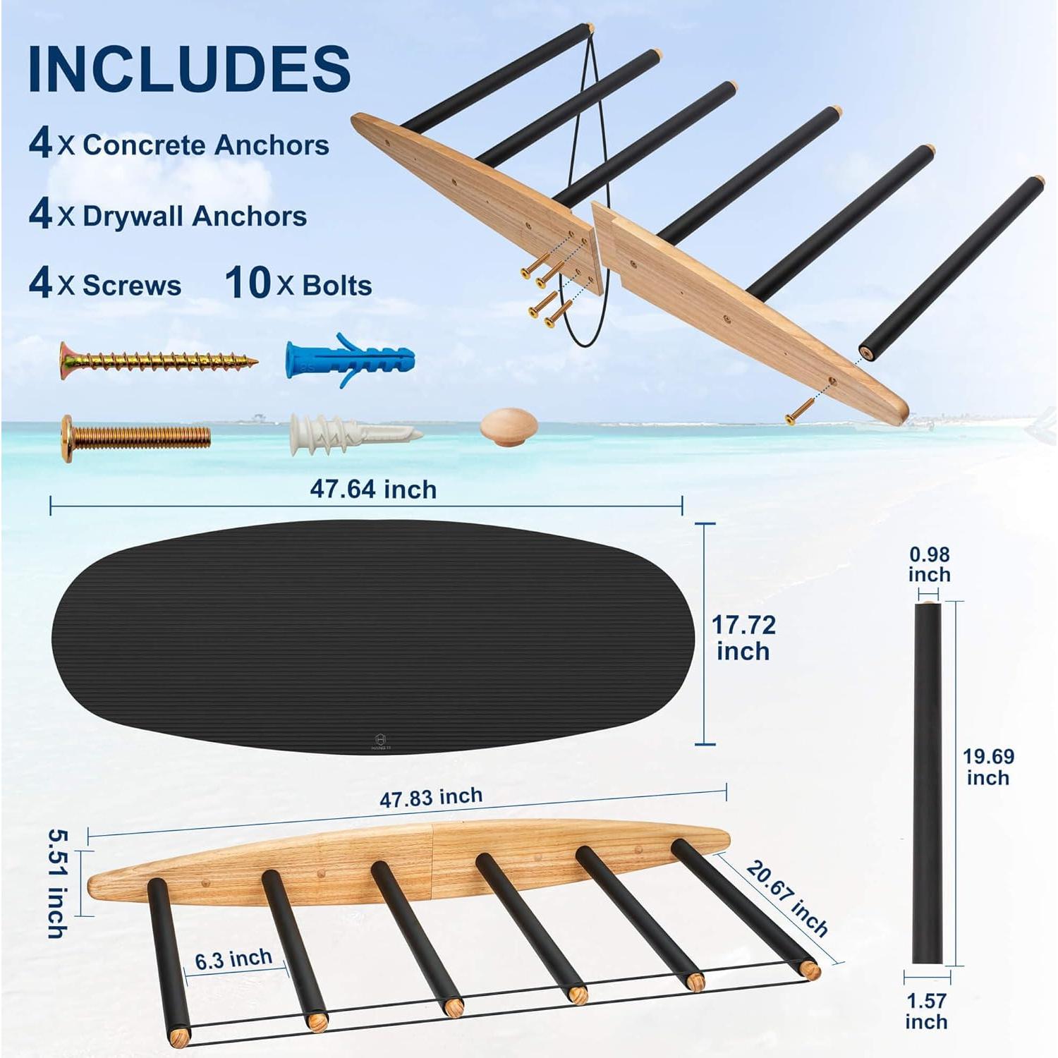 Soporte Vertical para Tablas de Surf Hang 11 - 6 brazos
