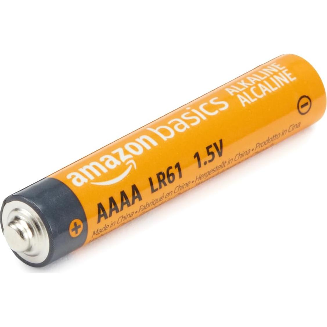 Paquete de 8 Baterías Alcalinas AAAA Amazon Basics 1.5V