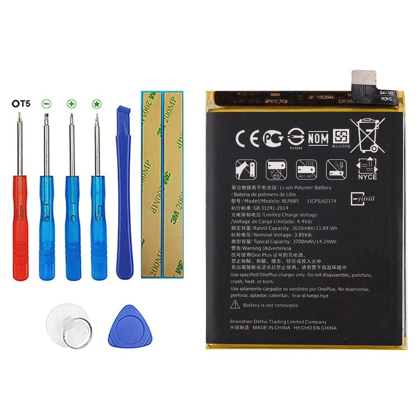 Batería de Reemplazo BLP685 para Oneplus 6T/7 3600mAh