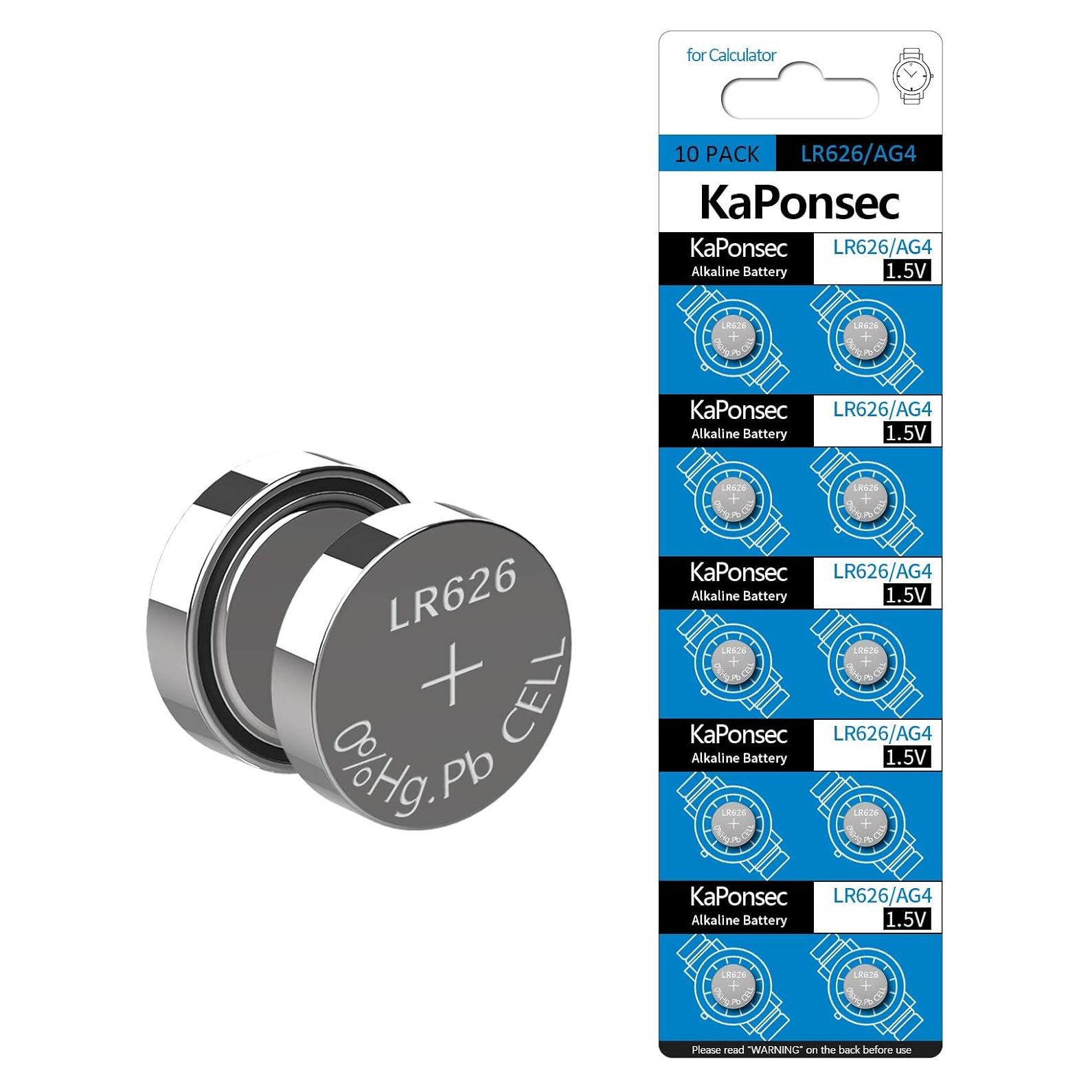 Paquete de 10 Baterías de Botón SR626SW 1.5V para Reloj