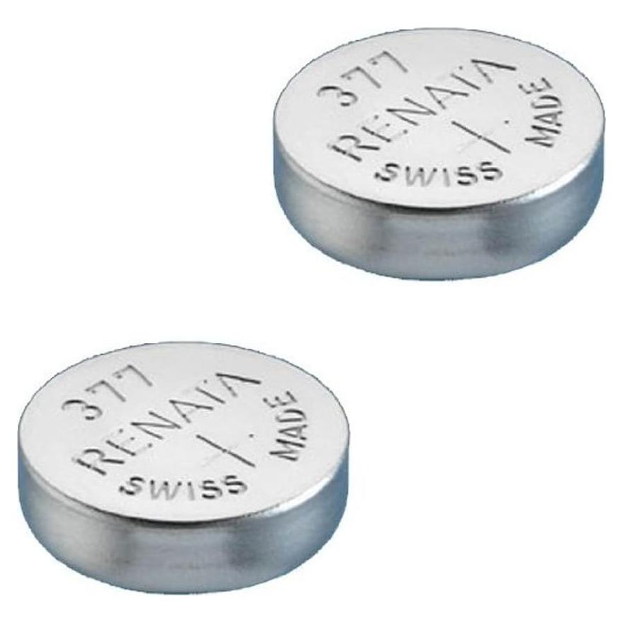 Batería de Reloj Renata 377 SR626SW 1.55V Plata 2 Unidades
