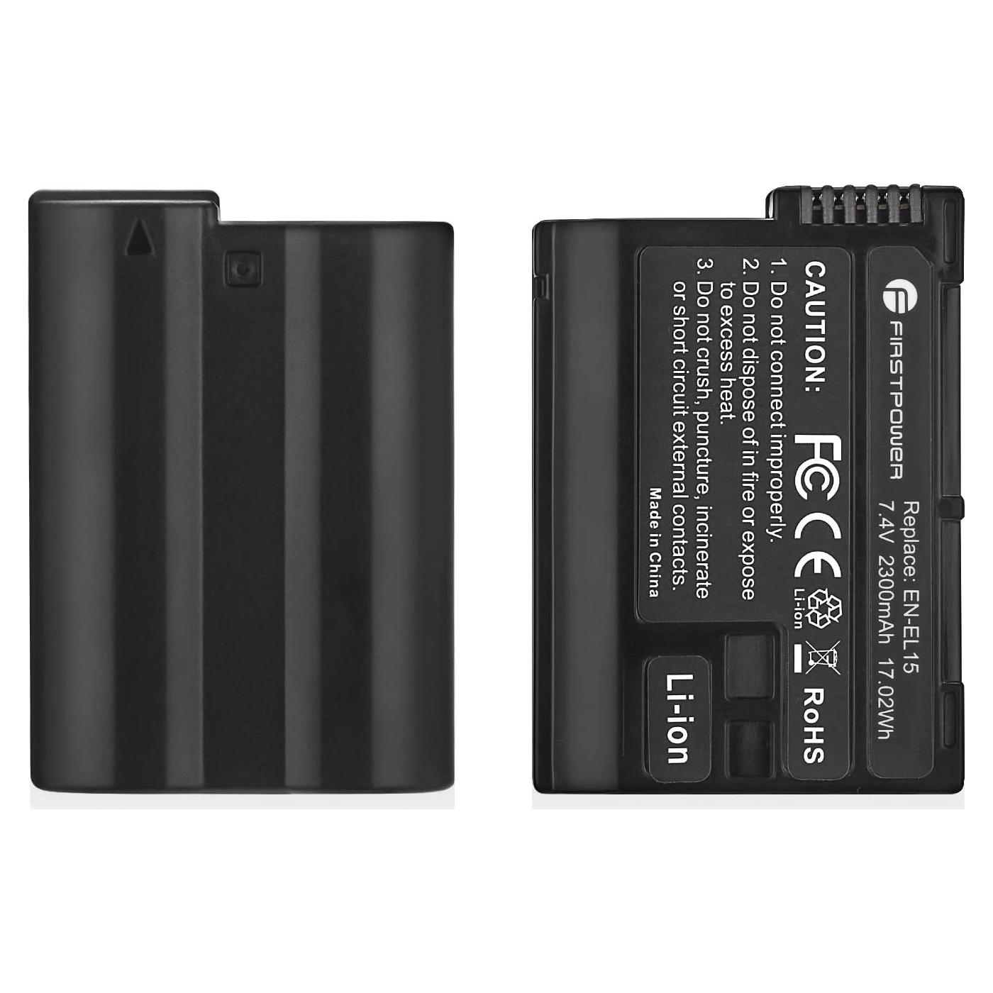 Batería FirstPower EN-EL15C para cámaras Nikon - 2 unidades