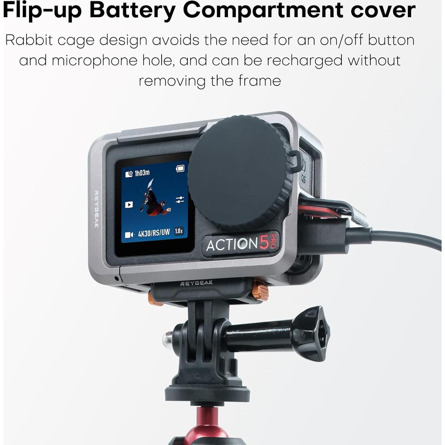 Jaula Metálica Ultraligera REYGEAK para DJI Action 5 Pro/4/3