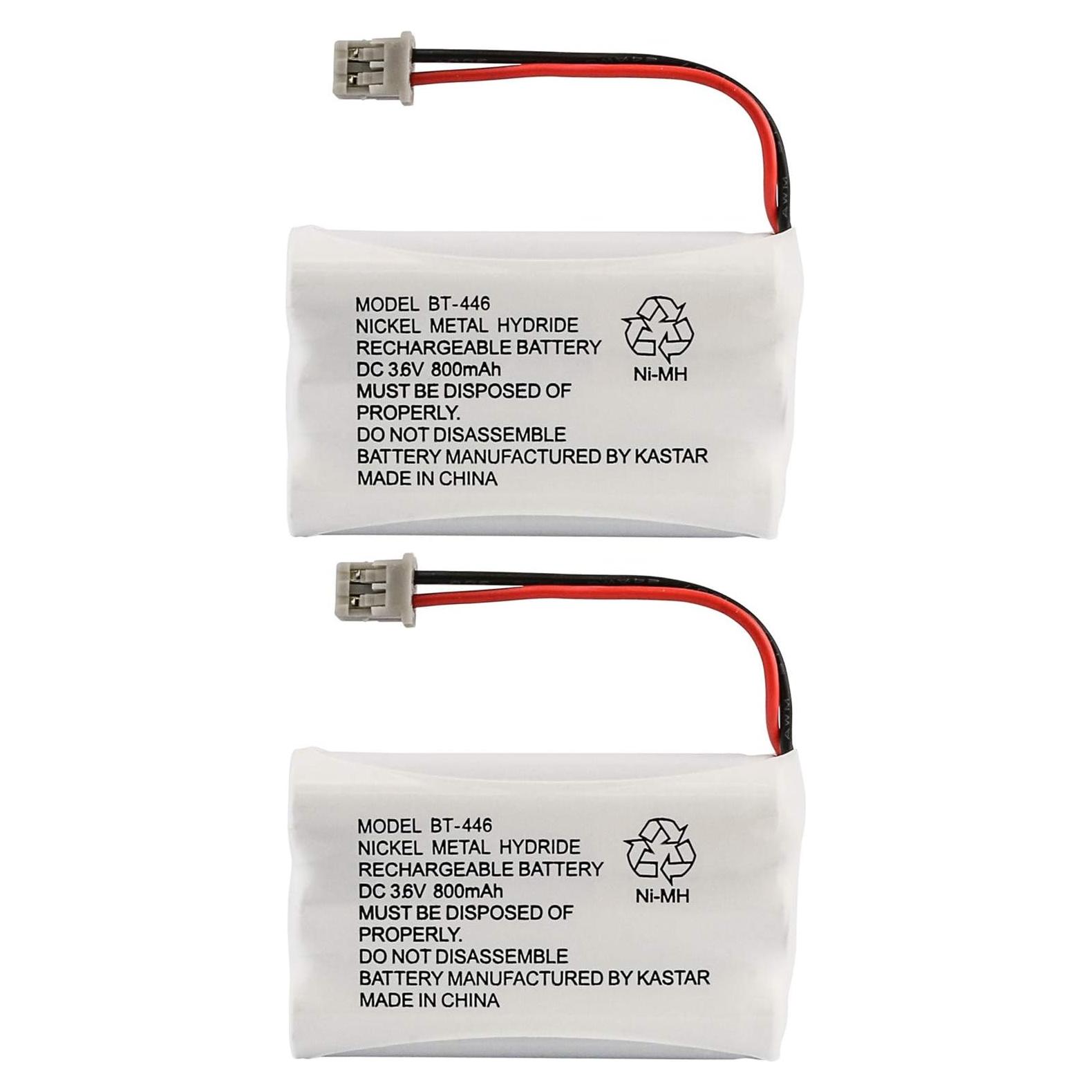 Baterías recargables Uniden BT446 NiMH 800mAh (paquete de 2)