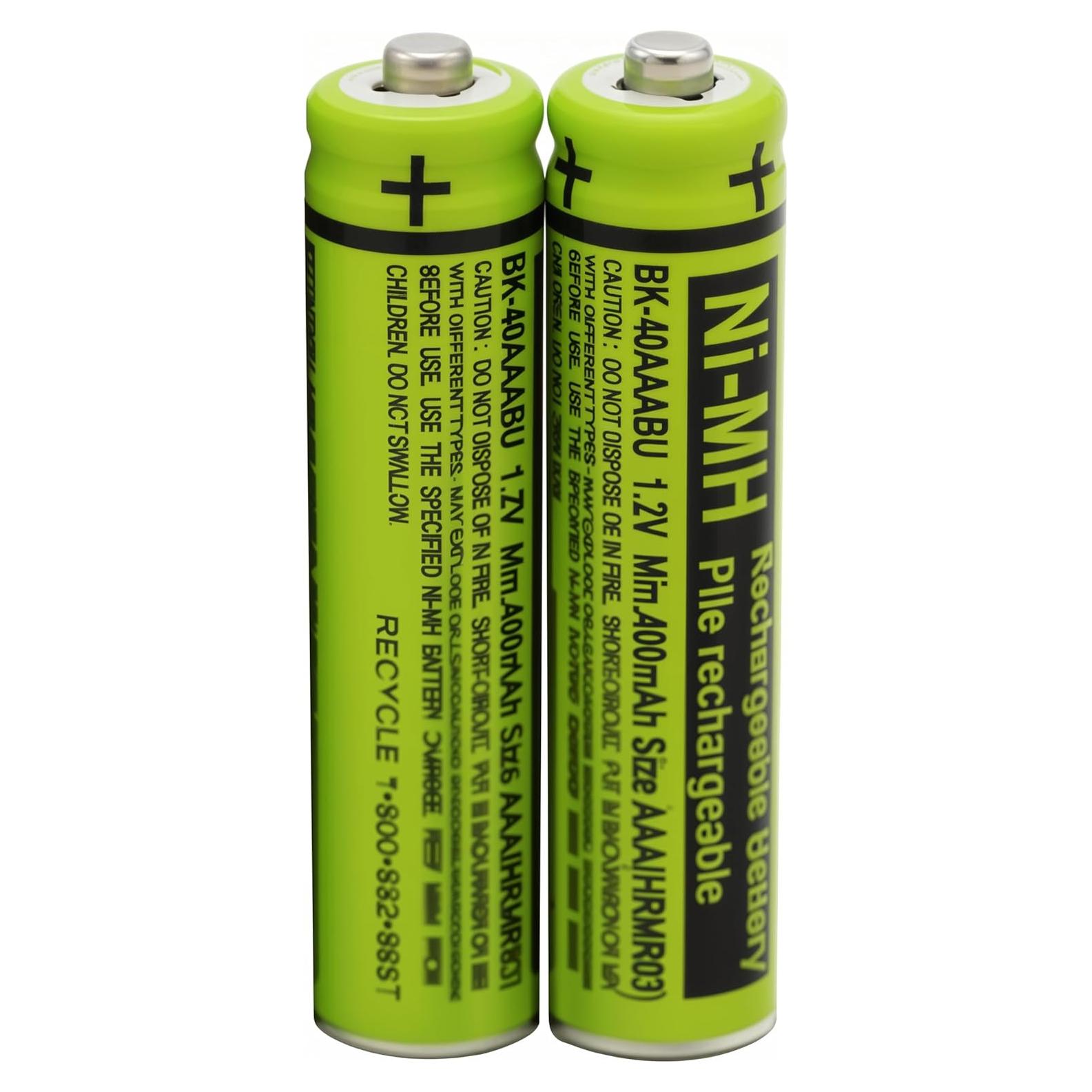 Baterías recargables NiMH Panasonic BK-40AAABU 1.2V 400mAh