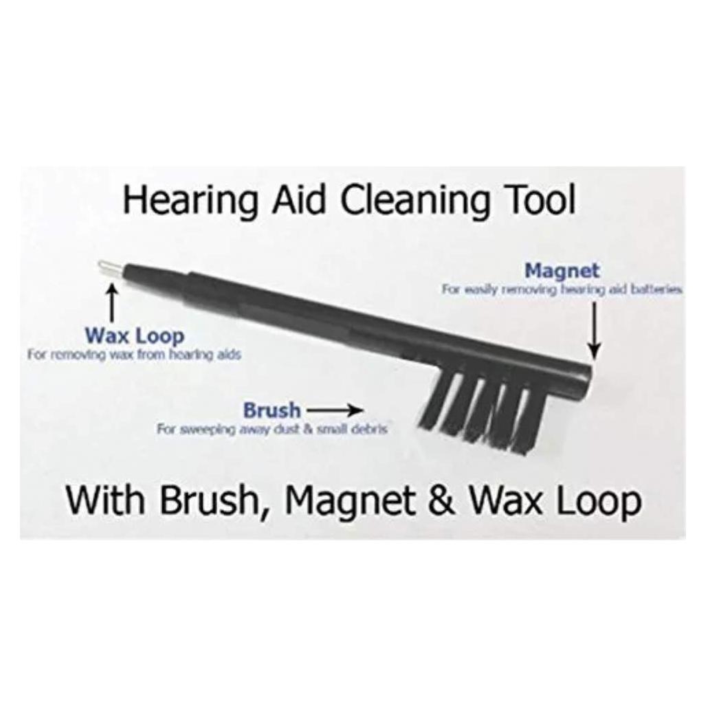 Cepillo de Limpieza para Audífonos con Imán y Bucle de Cera
