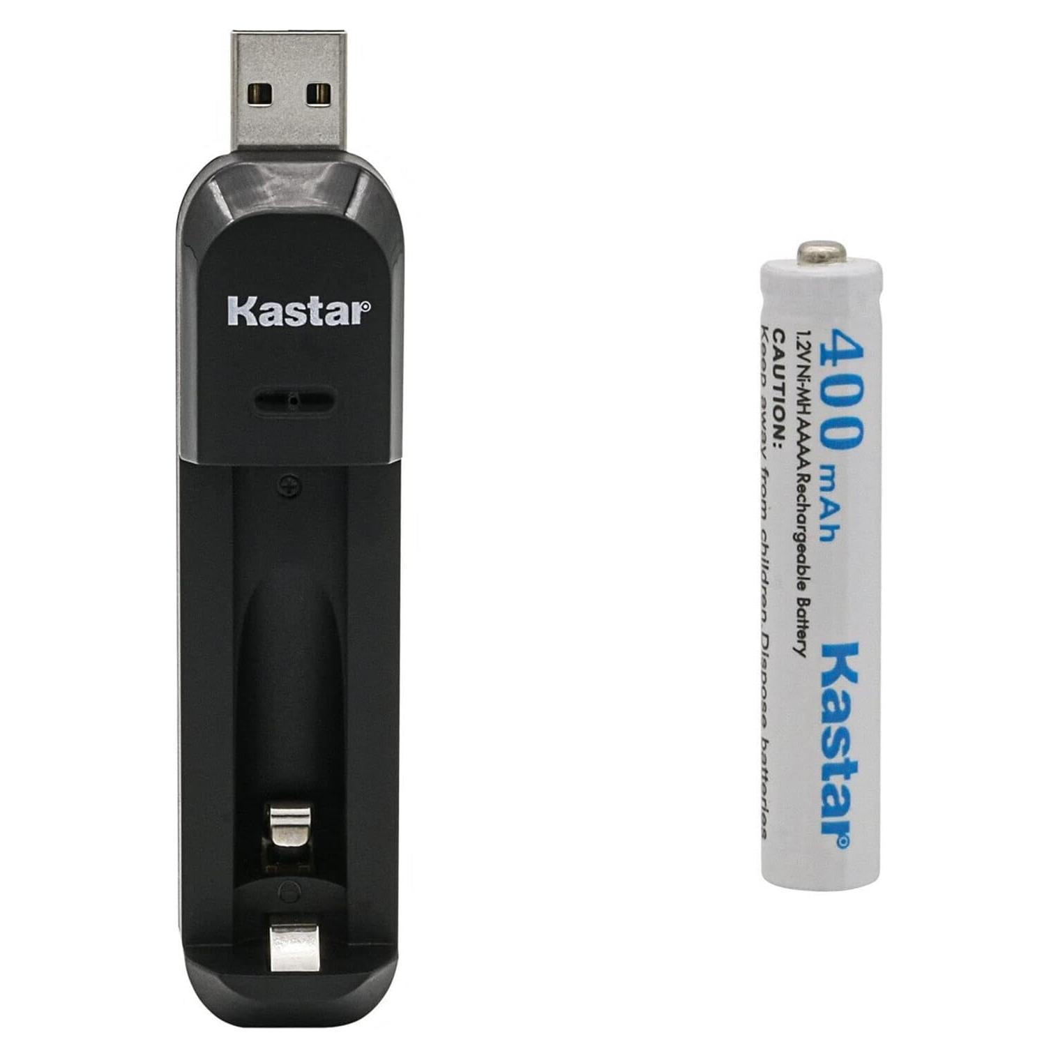 Batería AAAA Kastar 1.2V 400mAh + Cargador USB