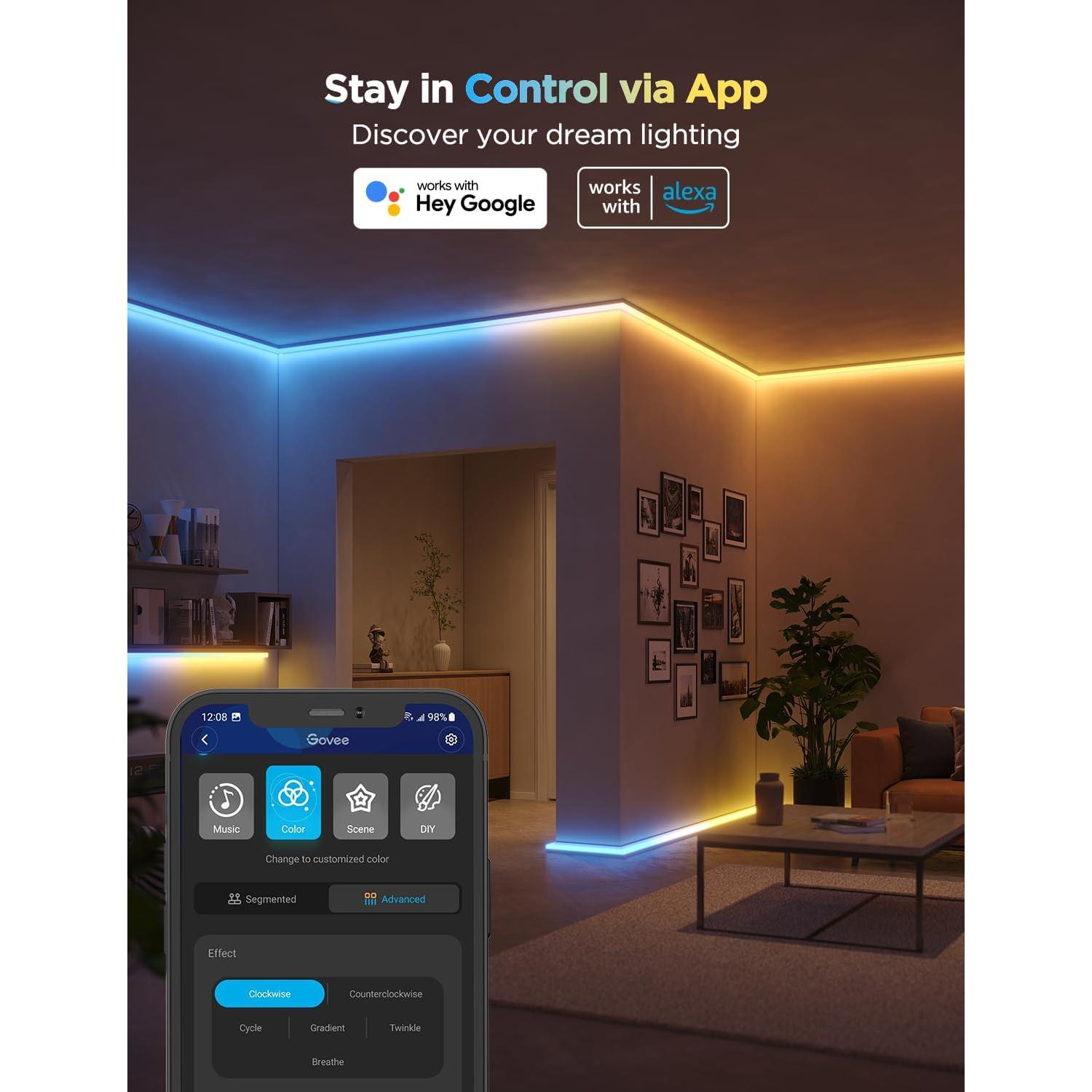 Tiras de LED Govee RGBIC 5m con Control Alexa y Google