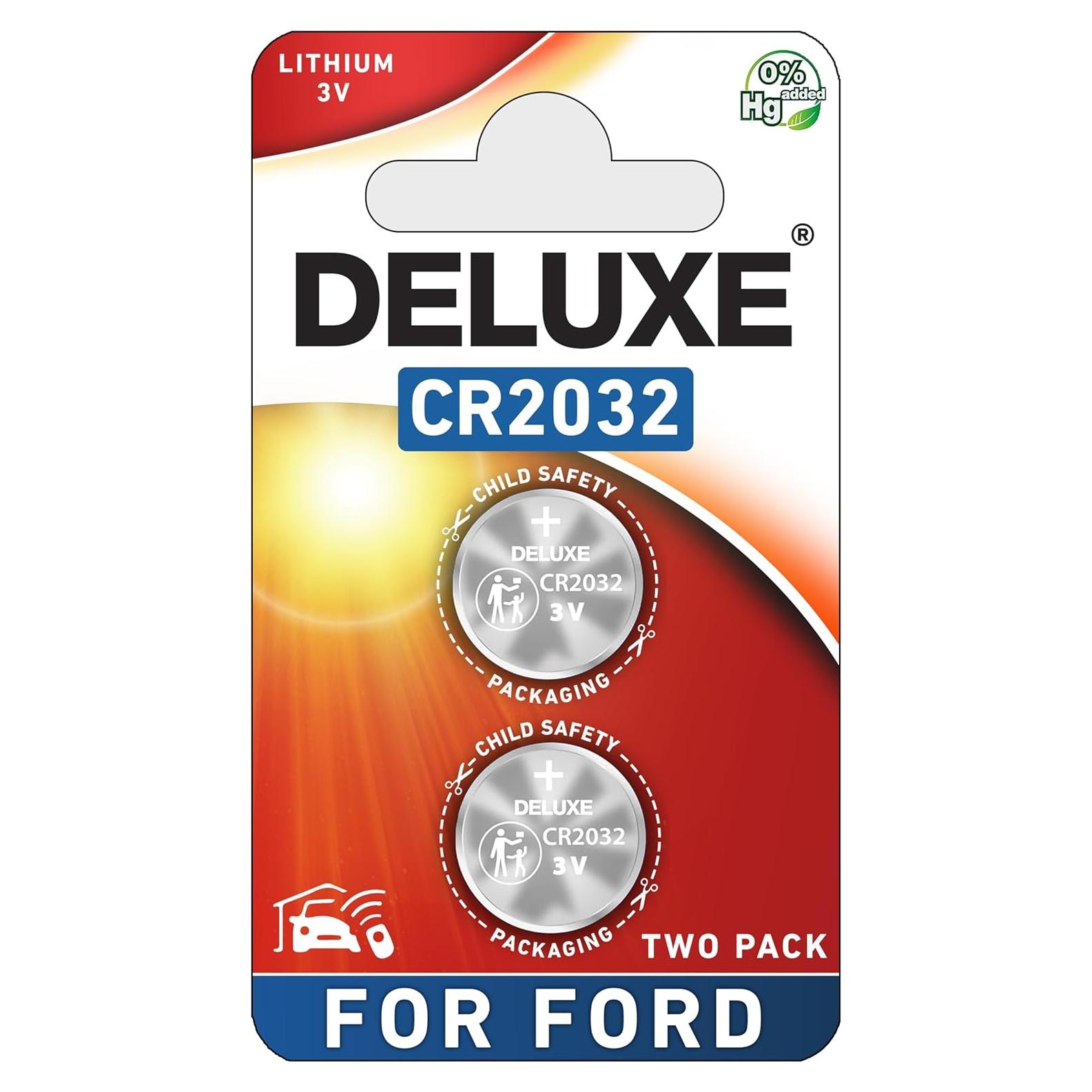 Baterías CR2032 Deluxe para Llaveros Ford - Paquete de 2