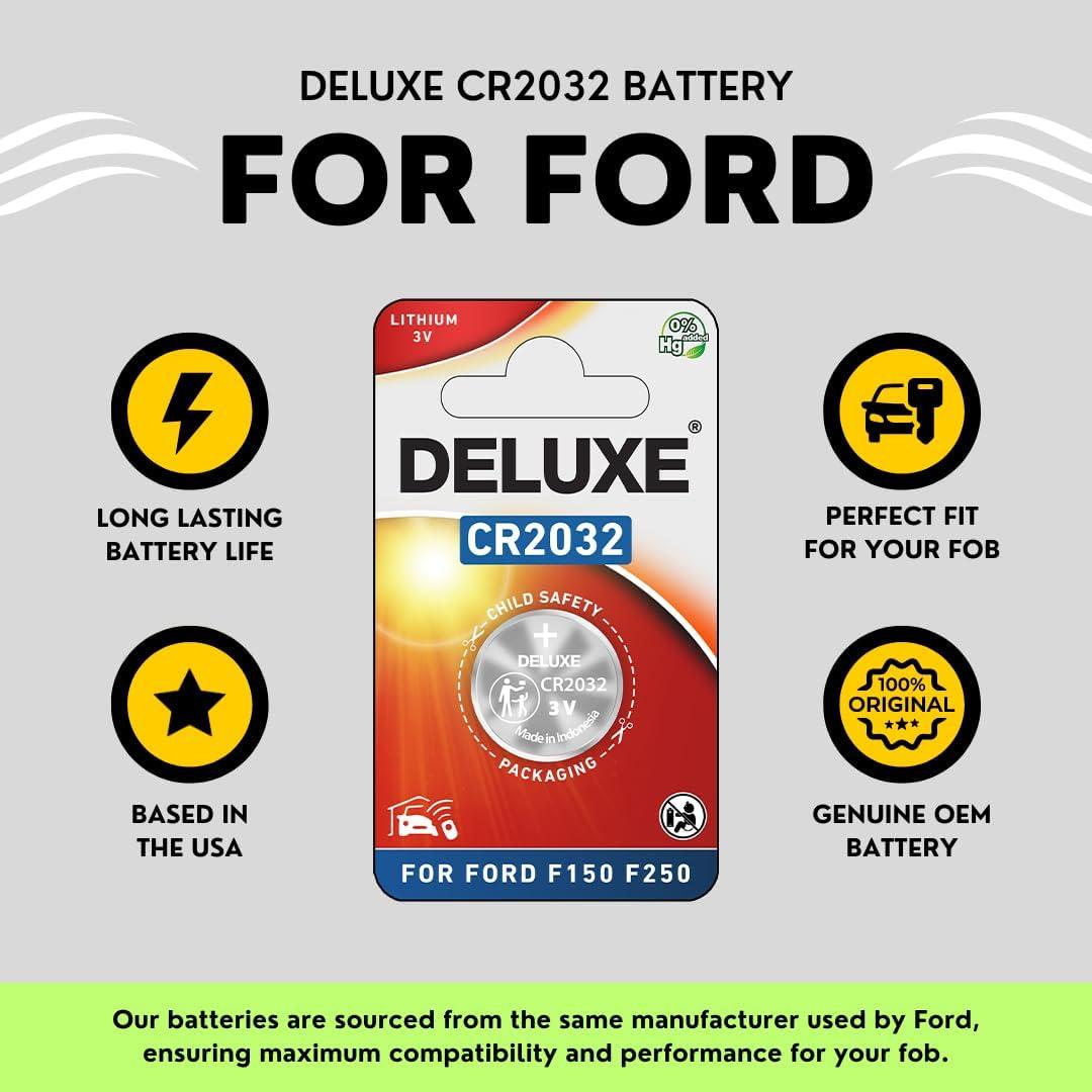 Batería CR2032 para Llave Remota Ford Deluxe - Fácil Instalación