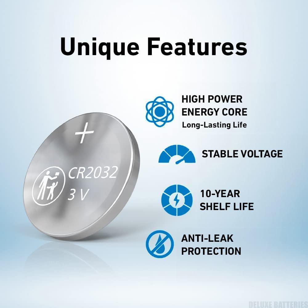 Batería CR2032 para Llave Remota Ford Deluxe - Fácil Instalación