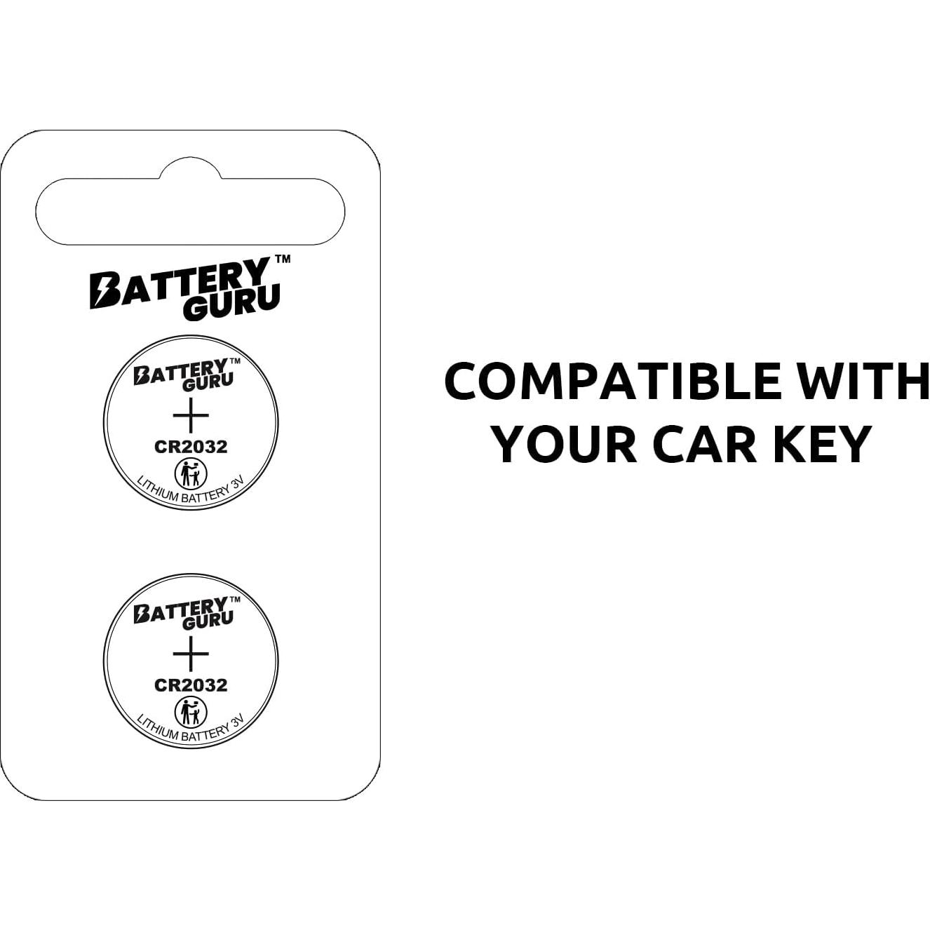 Baterías de Reemplazo para Llave Nissan Altima 2007-2023 - 2 Pzas CR2032 3V