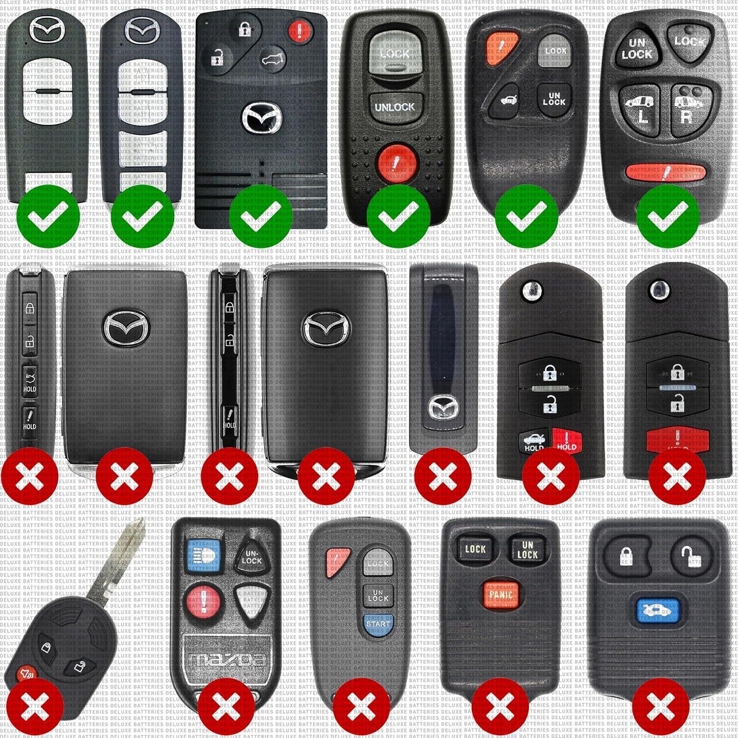 Baterías de Reemplazo Deluxe CR2025 para Llave Remota Mazda