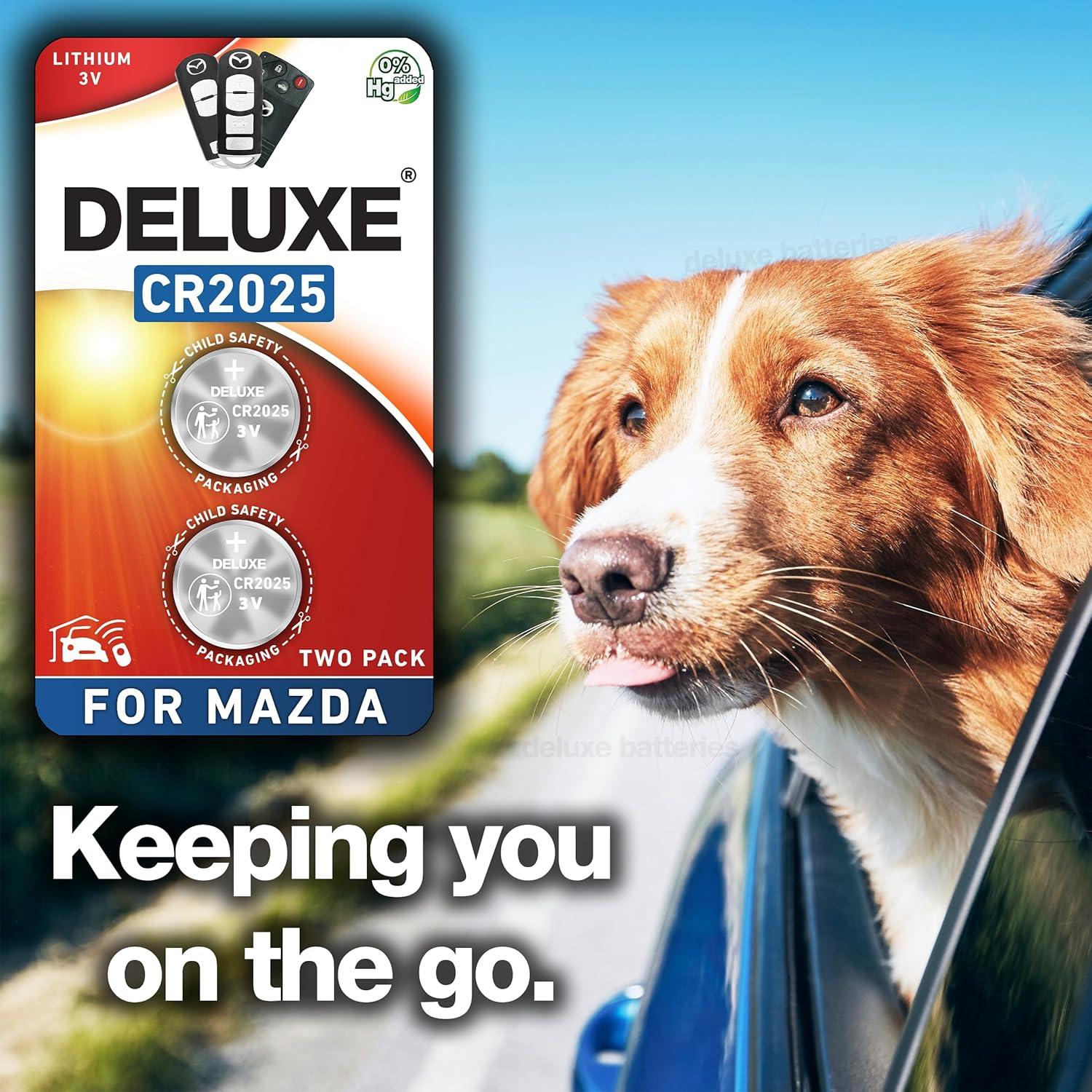 Baterías de Reemplazo Deluxe CR2025 para Llave Remota Mazda