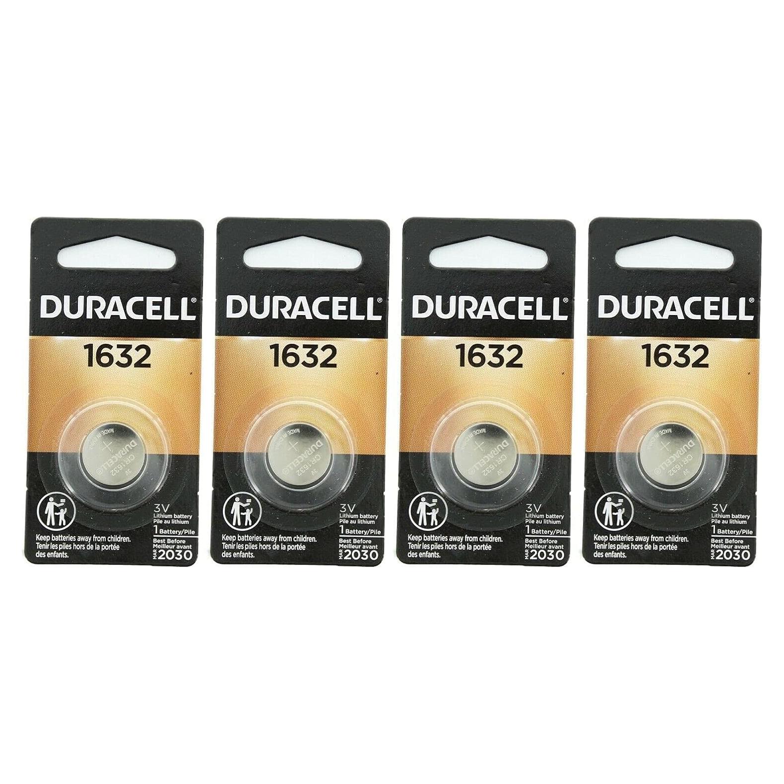 Batería de Litio Duracell 1632 Paquete de 4 Unidades