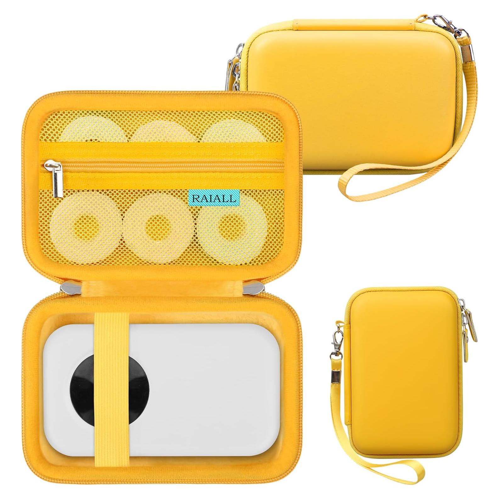Funda Protectora RAIALL para Etiquetadora Phomemo D30/D35 Amarillo