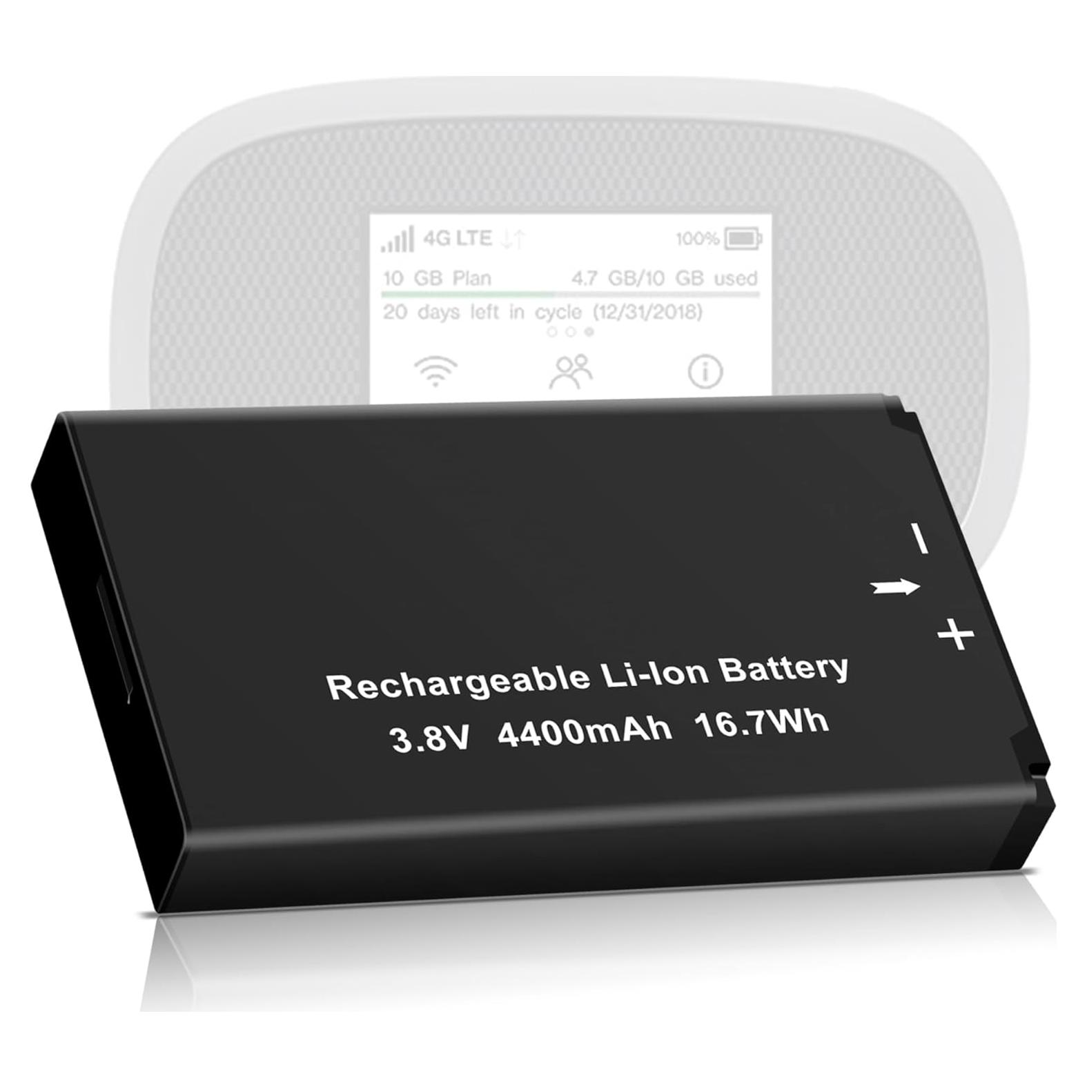 Batería de Reemplazo 4400mAh para Novatel MiFi 8800L/7730L