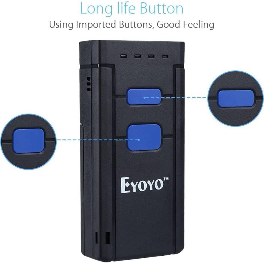 Escáner de Código de Barras Inalámbrico Eyoyo EY-2877CCD