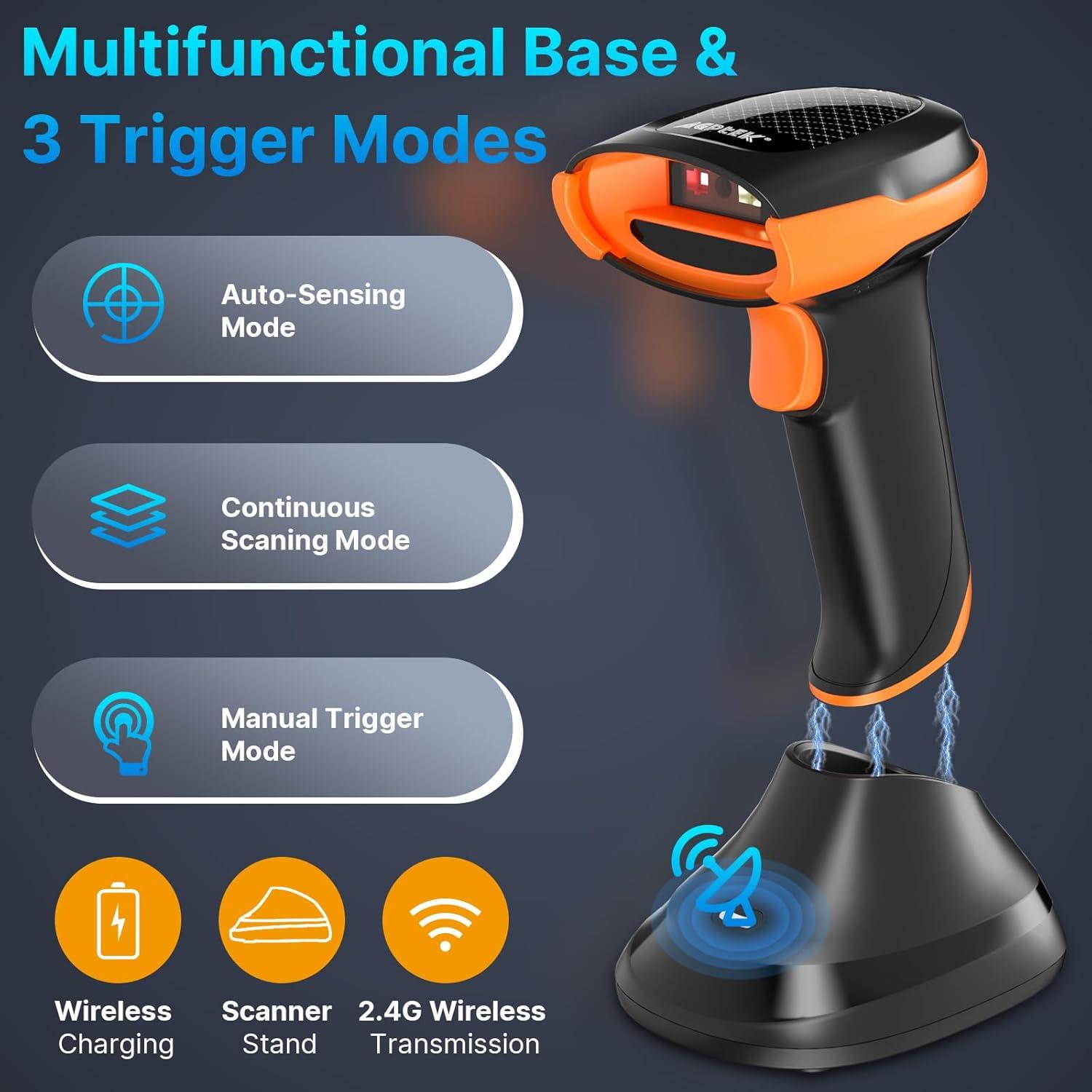 Escáner de Código de Barras Inalámbrico AGPTEK 2D/1D Bluetooth