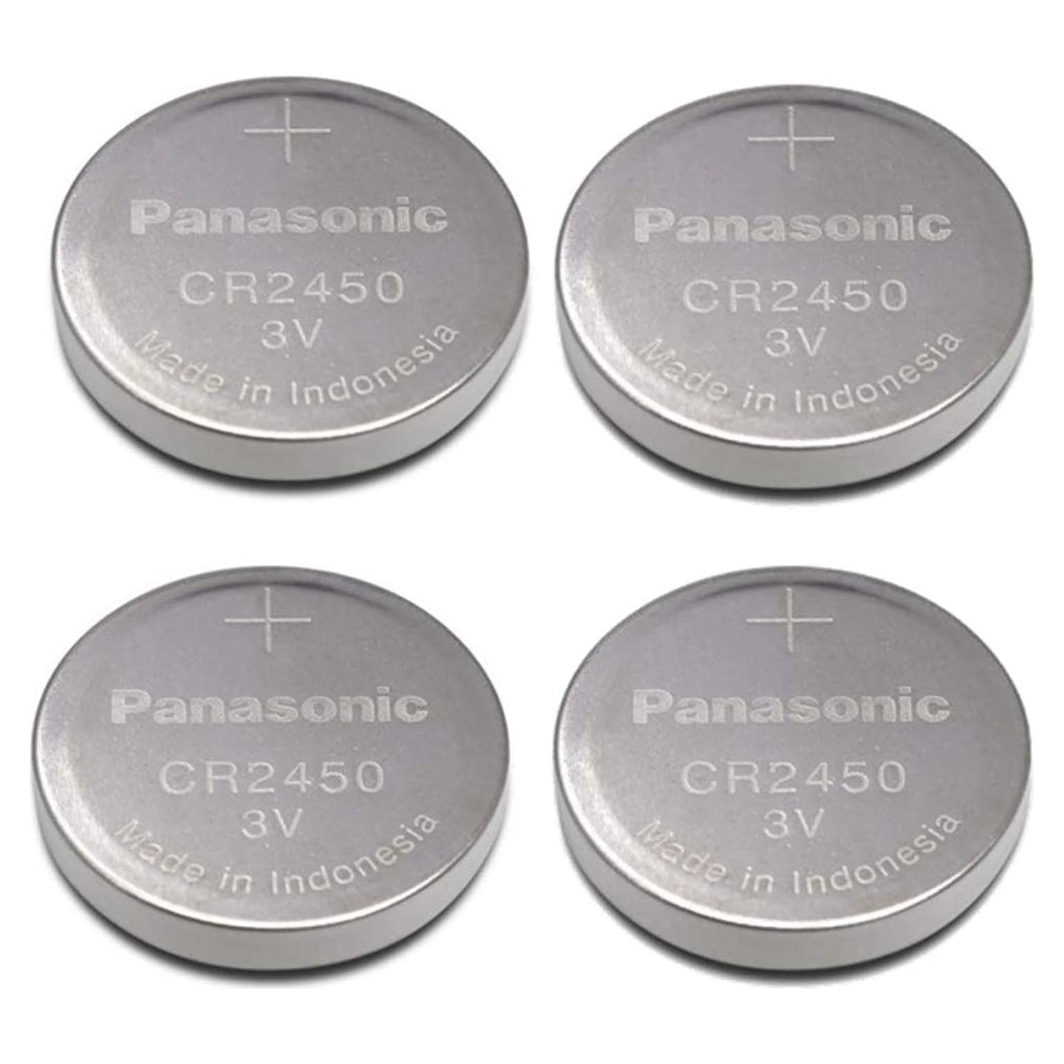 Batería de Litio CR2450 Panasonic - Paquete de 4 Unidades