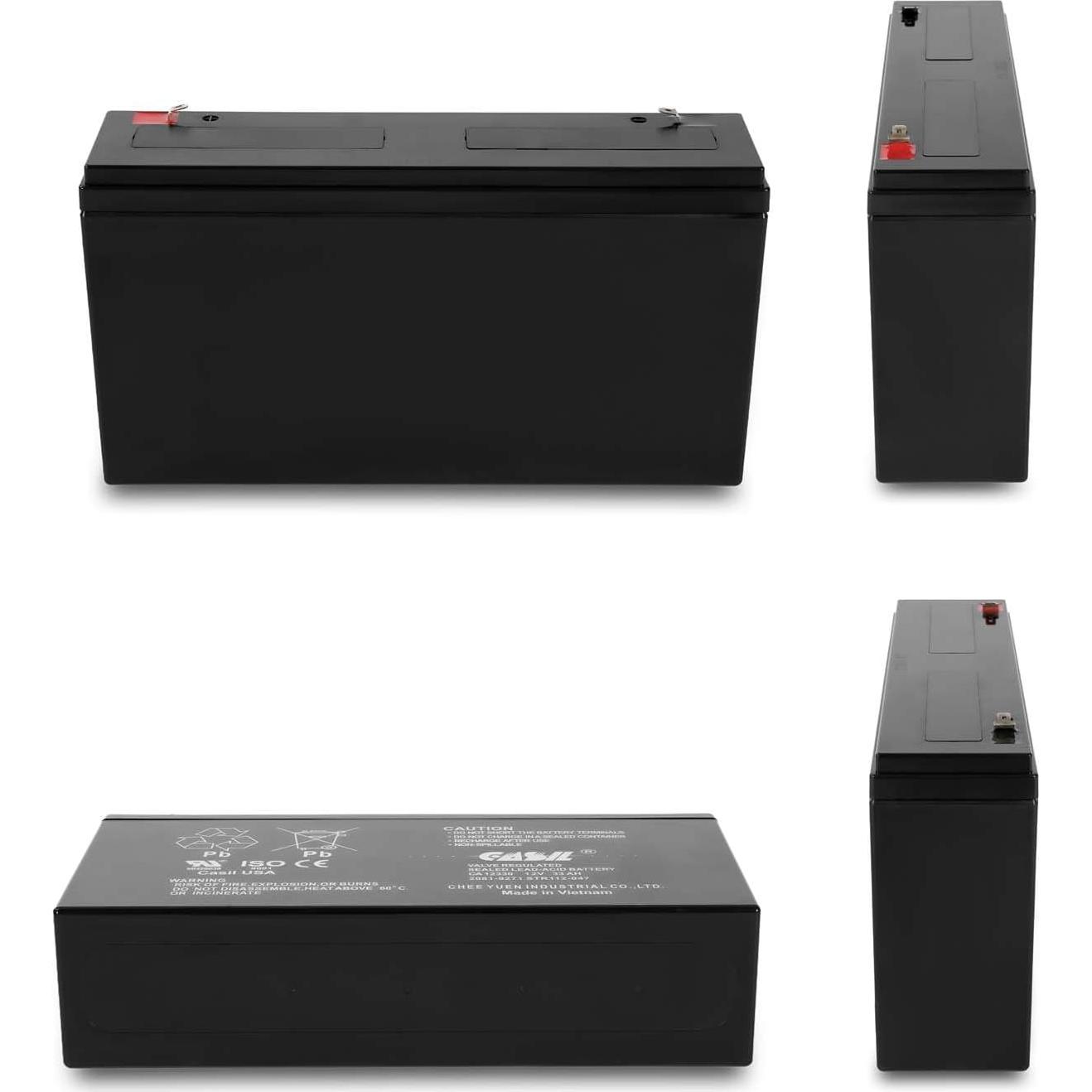 Batería de Reemplazo Casil 12V 33Ah F2 para Alarma Simplex