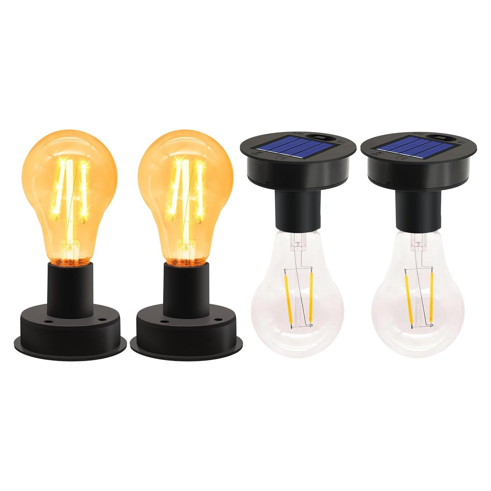 Paquete de 4 partes superiores de luz solar Yulloyello IP55