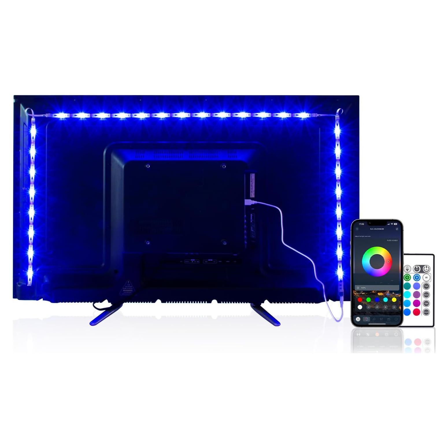 Luces de tira LED PANGTON VILLA 2.5m para TV 101-152cm