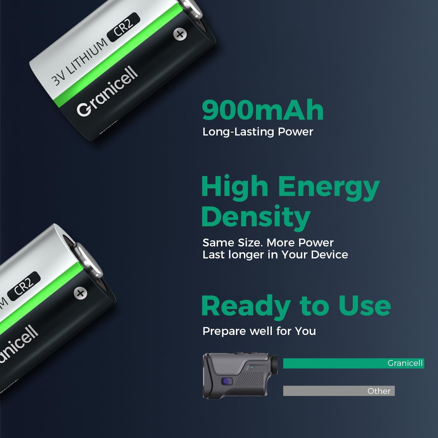 Baterías de Litio CR2 3V Granicell Paquete de 6